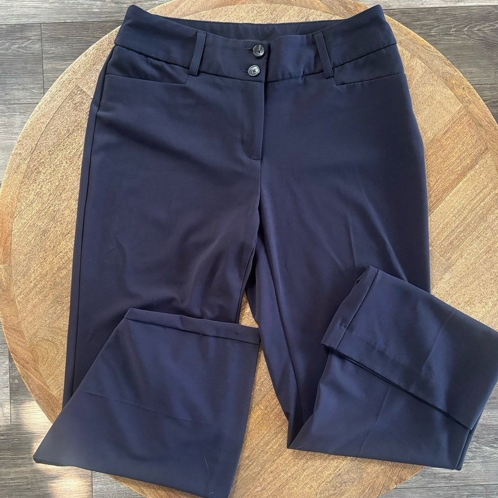 Alfani women navy blue slacks size 8